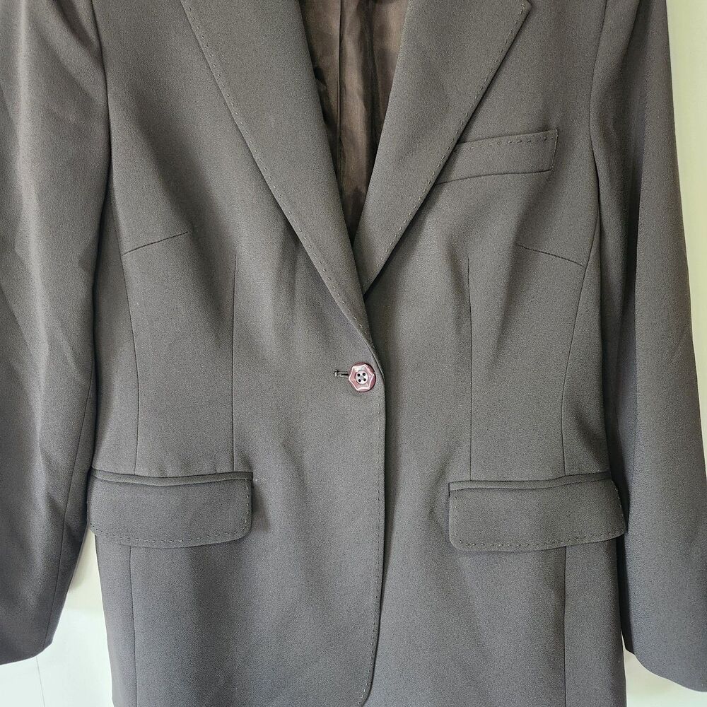 Bloomingdale’s Women’s Vintage Blazer Size 10P Tailored One-Button Notch Lapel - Picture 4 of 12